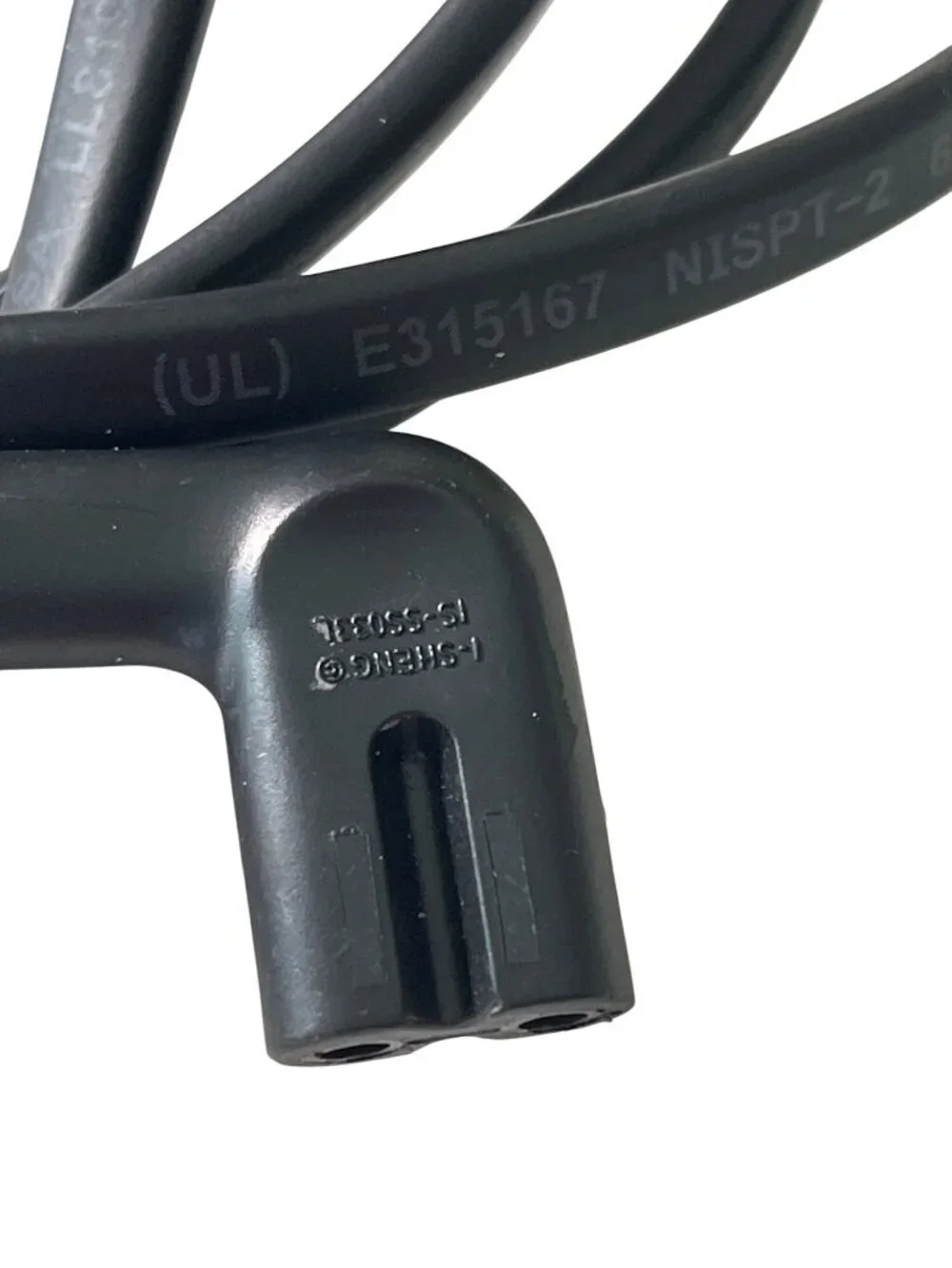 6-Foot Black Power Cord With 90-Degree Plug UL-Listed NISPT-2 18AWG Cable 22a